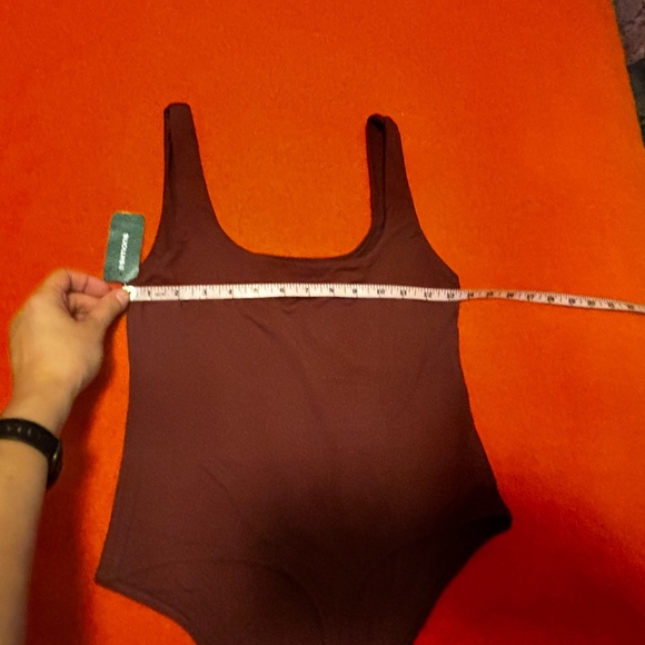 Chocolate brown second skin stretch microfibre bodysuit NWT - Picture 8 of 9